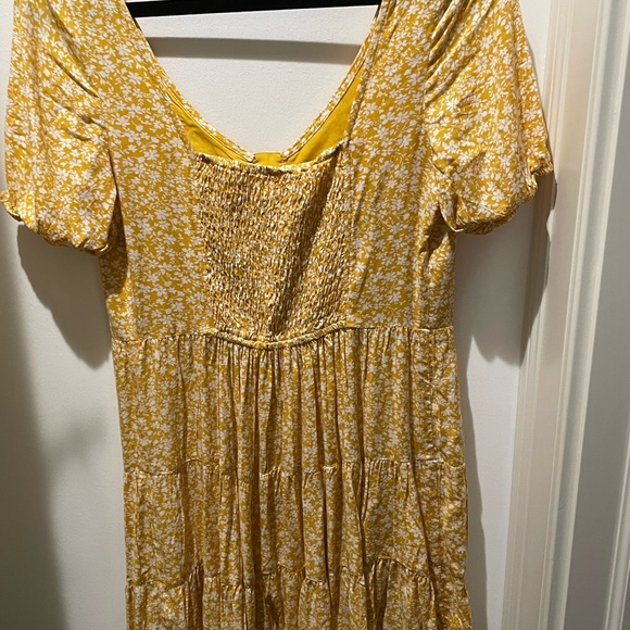 bohme Dresses & Skirts - Yellow floral bohme mini dress